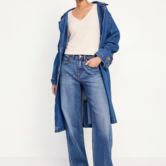 NWT Sea Salt Off White Modern Double-Layer V-Neck T-Shirt - Picture 6 of 6